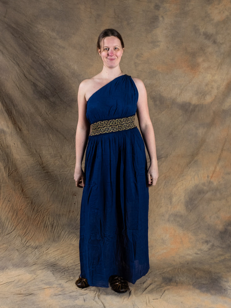 Goddess dress Gaia, blue