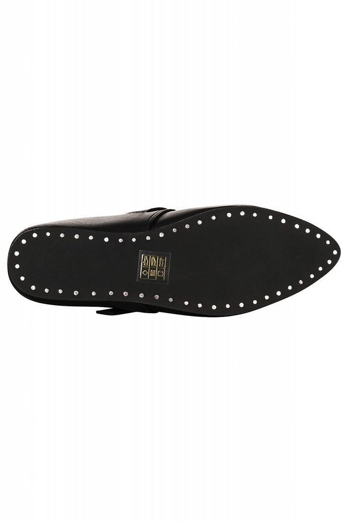 Medieval ladies shoes, black