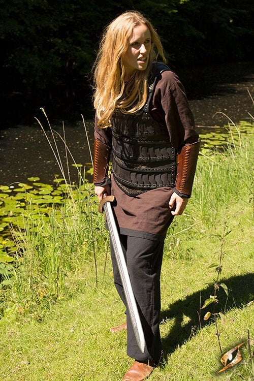 Early Medieval lamellar armour, black
