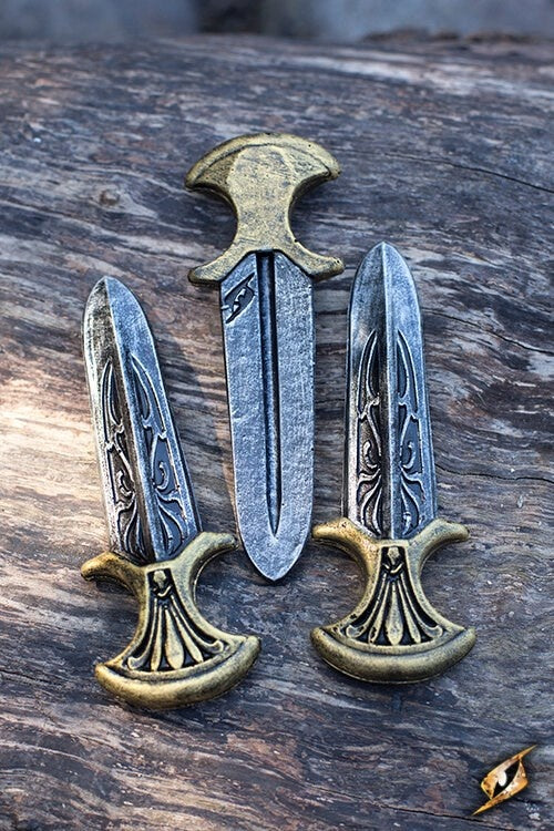 LARP Assassin Inquisitor throwing knives set of 3 pieces