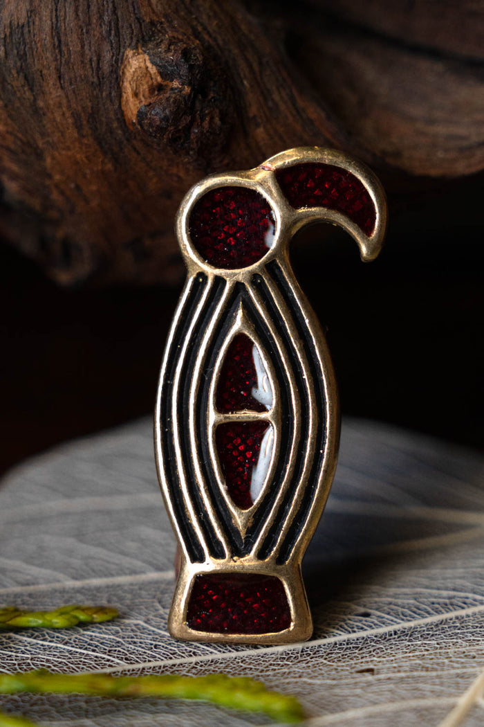 Alemannic bird fibula, bronze