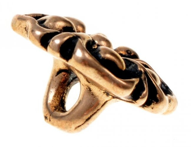 Boutons floraux du 14ème siècle, ensemble de cinq pièces, bronze