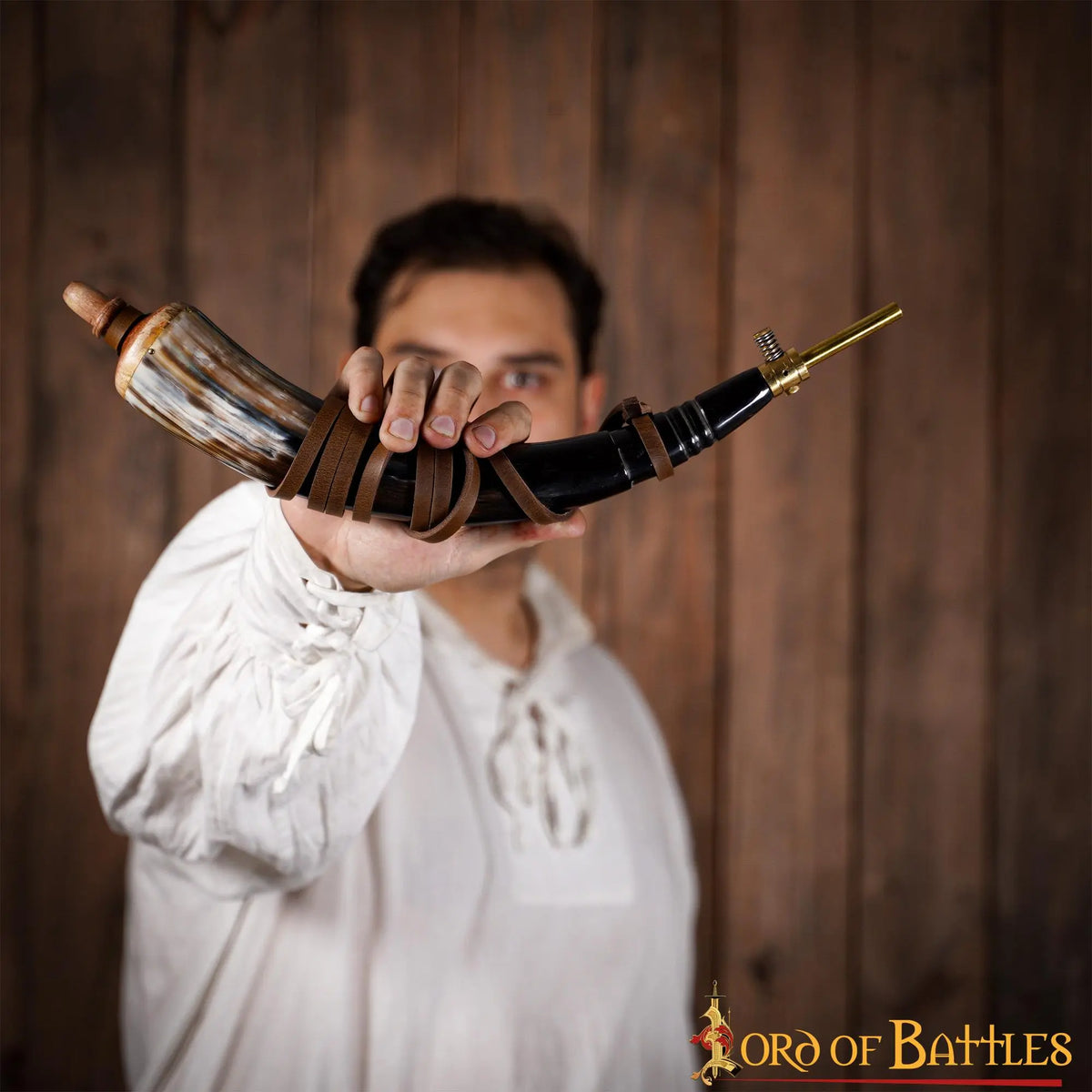 Luxury powder horn