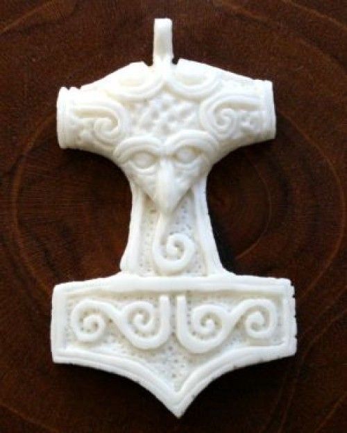 Swedish Thor's hammer, bone