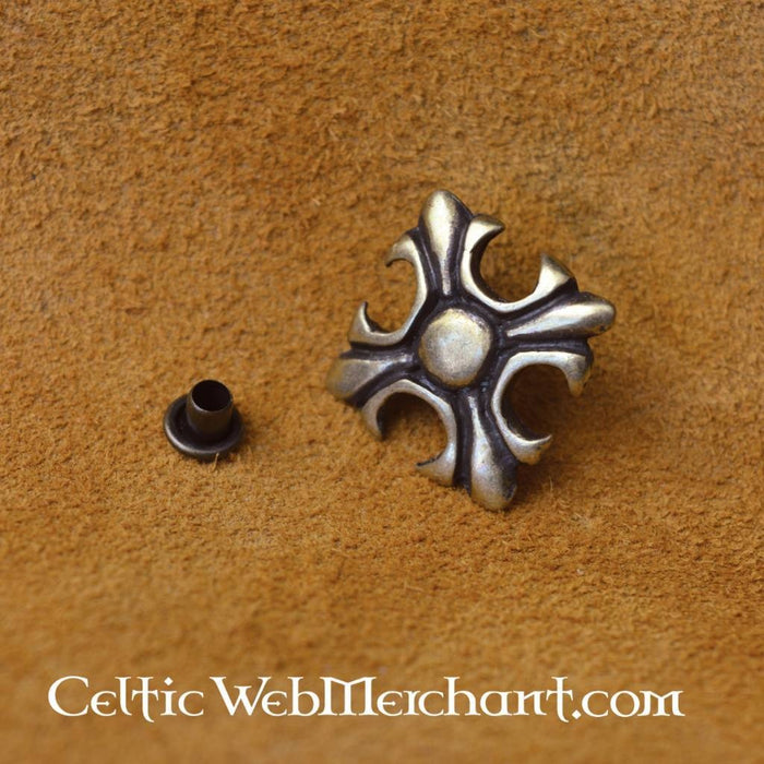 Medieval lily (set of 5 pieces), silvered bronze