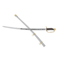 Cavalry Saber American Civil War with Engravings, semi-sharp