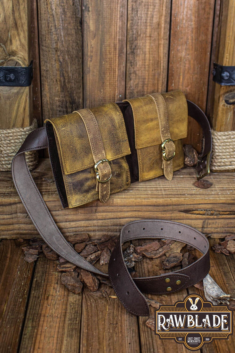 Borsa Valiant con doppia cinghia – effetto usurato