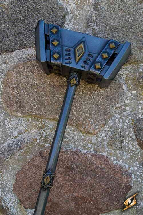LARP dwarven hammer, 152 cm