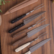 15th-16th century cutlery set knife and fork, stainless steel