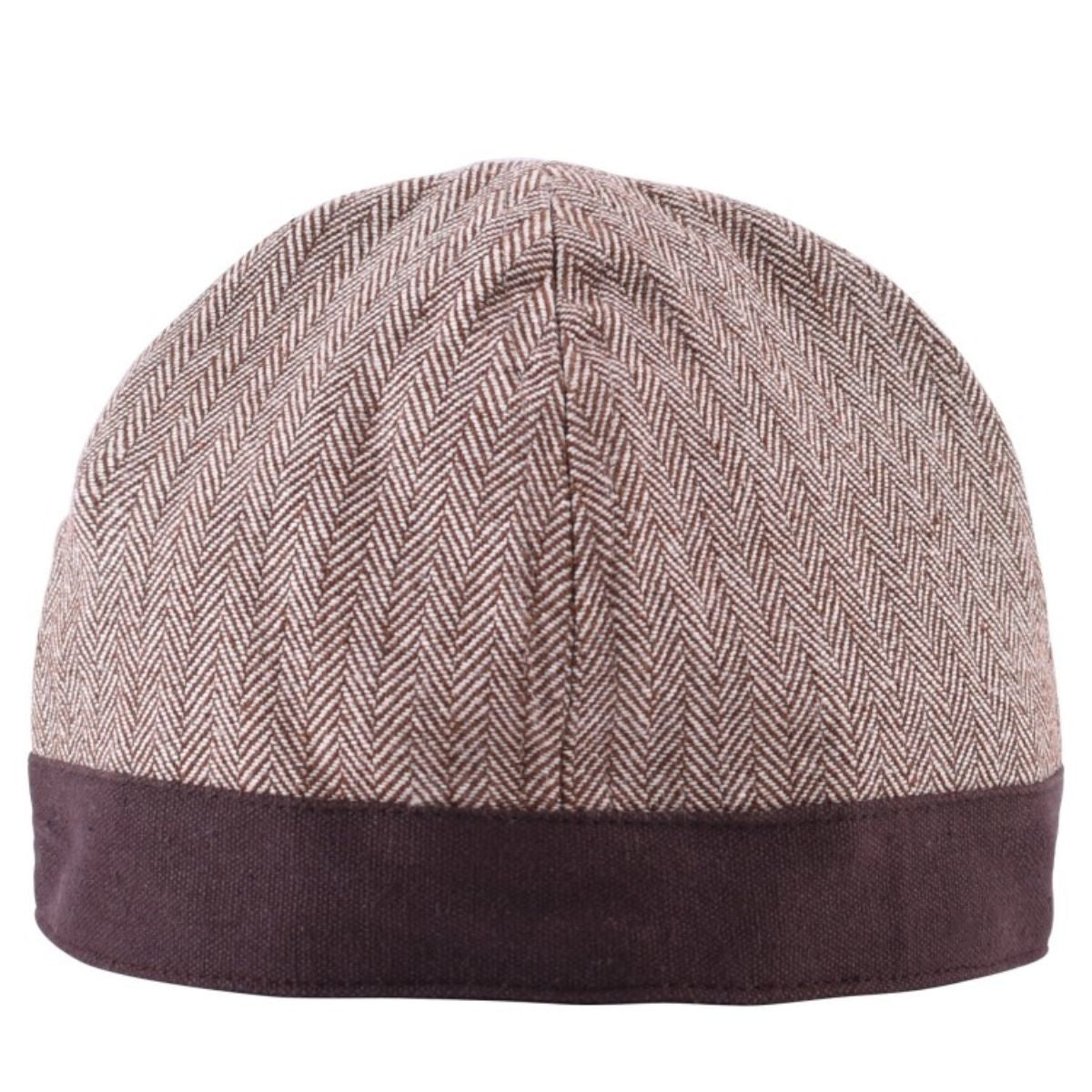 Birka hat herringbone motif, brown
