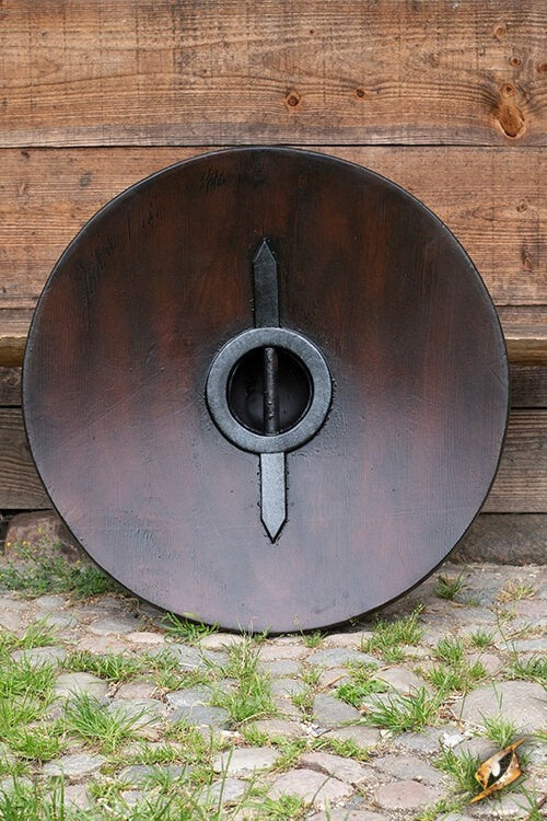 LARP Viking dragon shield white