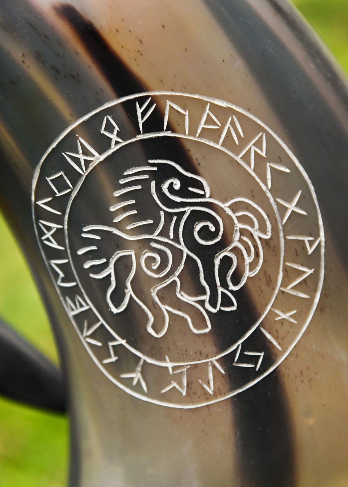 Horn drinking mug Sleipnir, 650-1000 ml
