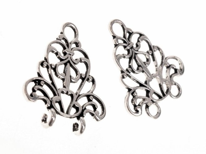 Renaissance cloak clasp, silvered bronze
