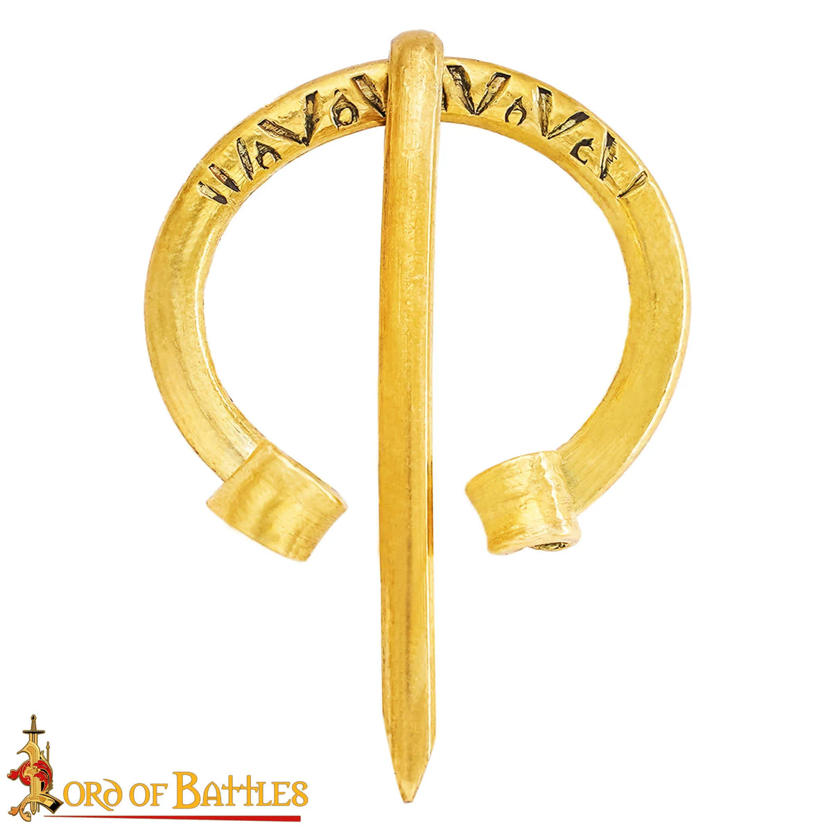 Early medieval horseshoe fibula, brass