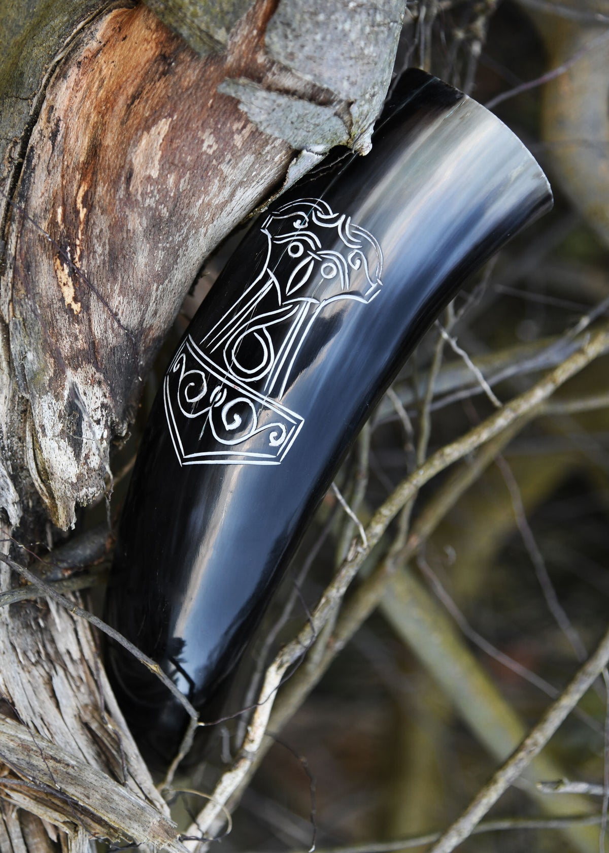 Drinking horn Mjolnir, 200-300 ml