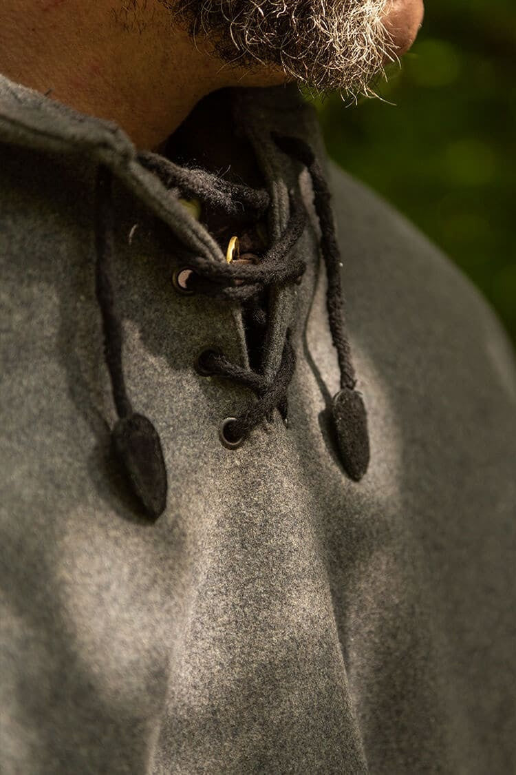 Gardecorp, travel cloak Raven, wool blend, grey