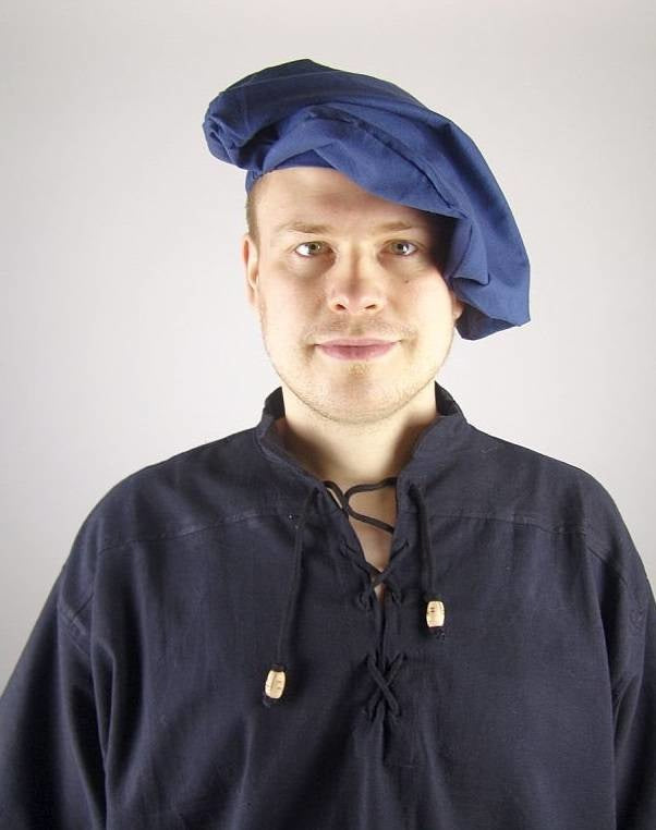 Cotton beret, brown