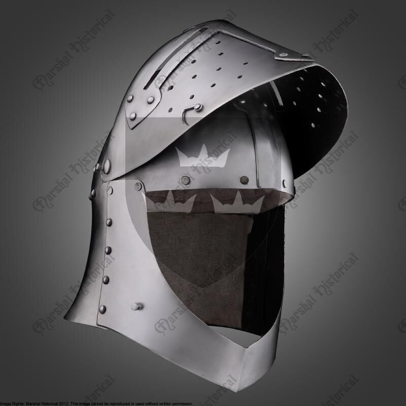 Großer Bascinet mit Visier, 2 mm (battle ready)