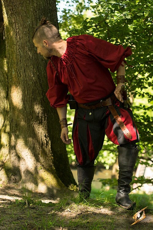 Renaissance shirt Cosimo, red