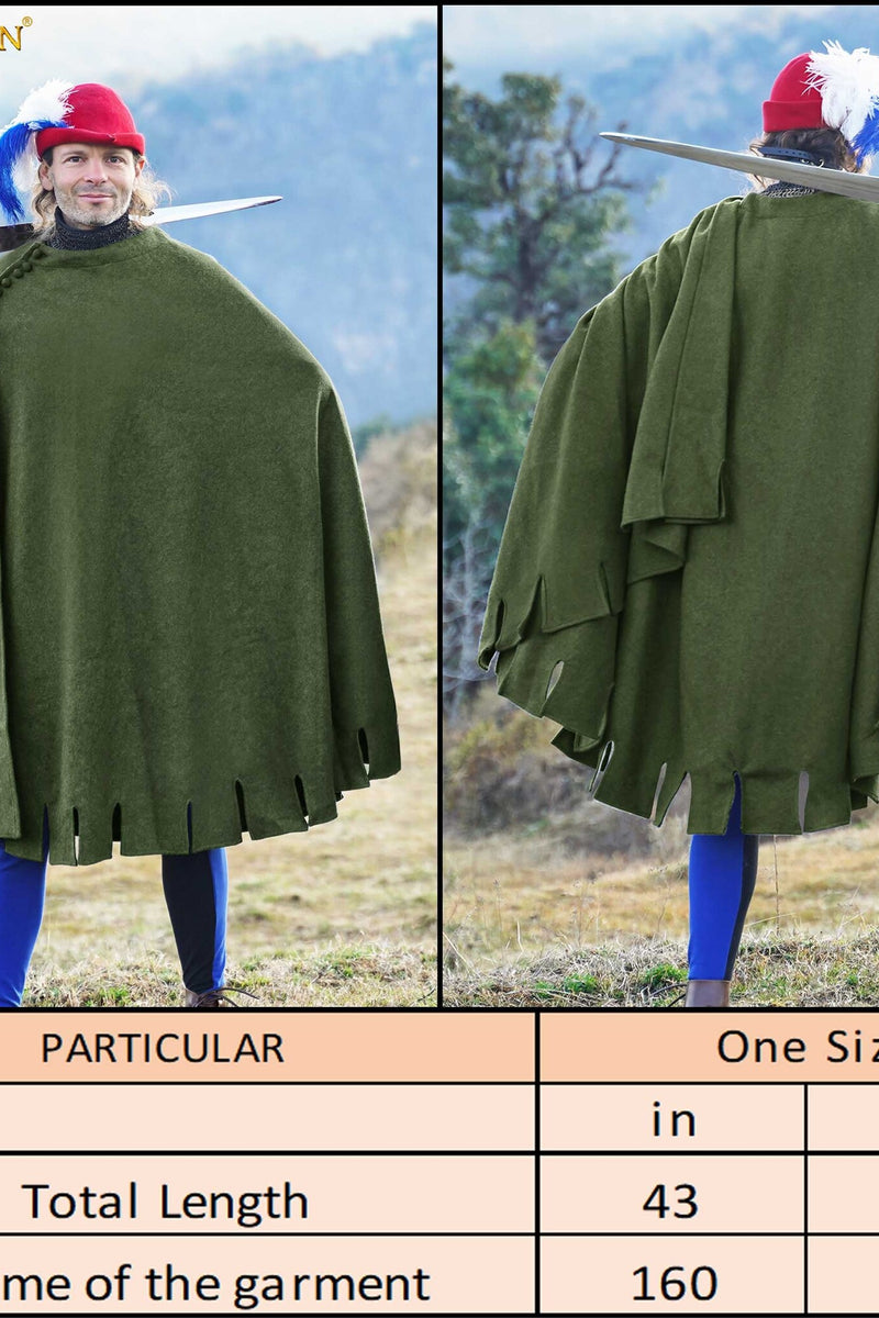 Mantel Bockstenmann, 14. Jahrhundert, Wolle, blau