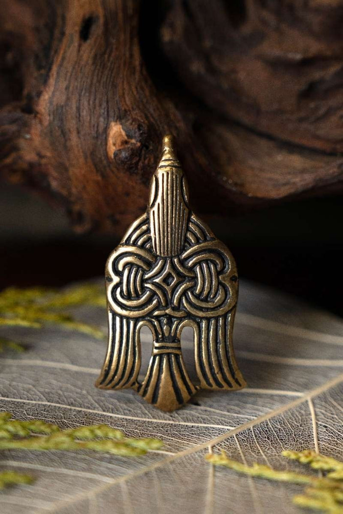 10th century Viking raven pendant, bronze