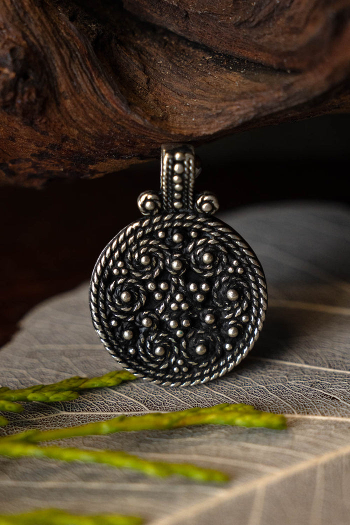 Viking Birka shield amulet, grave 943, silvered bronze