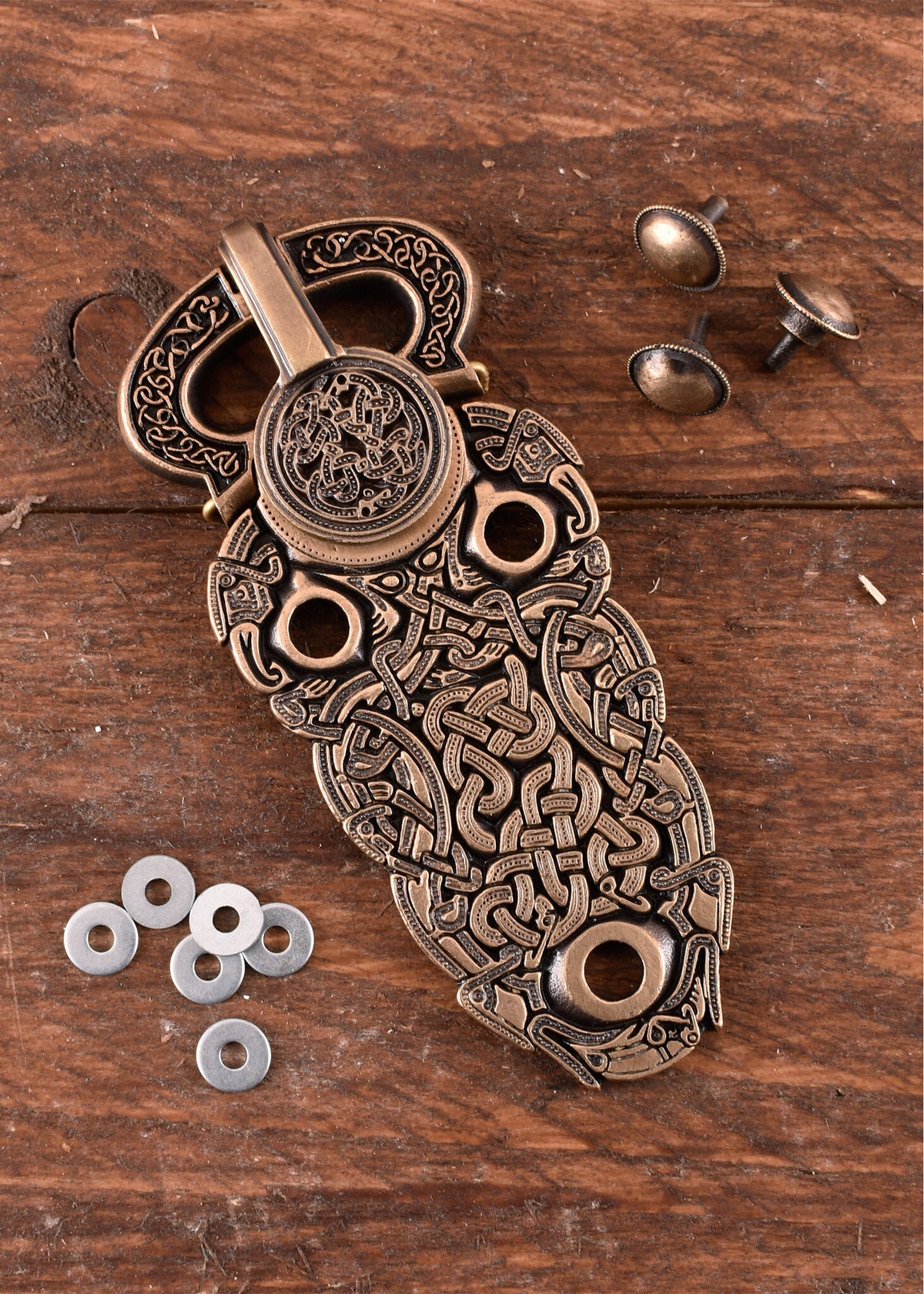 Sutton Hoo buckle, brass