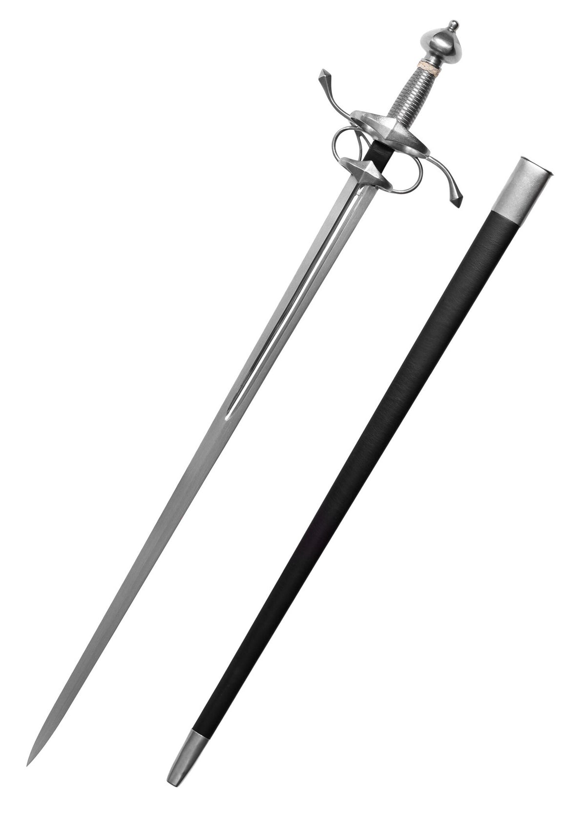 Side Sword with steel wire grip, sharp