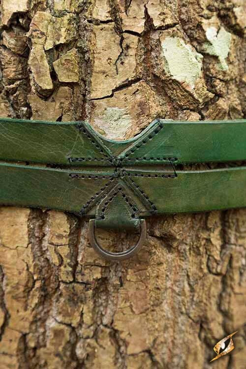 Twin X-belt, green, 110 cm