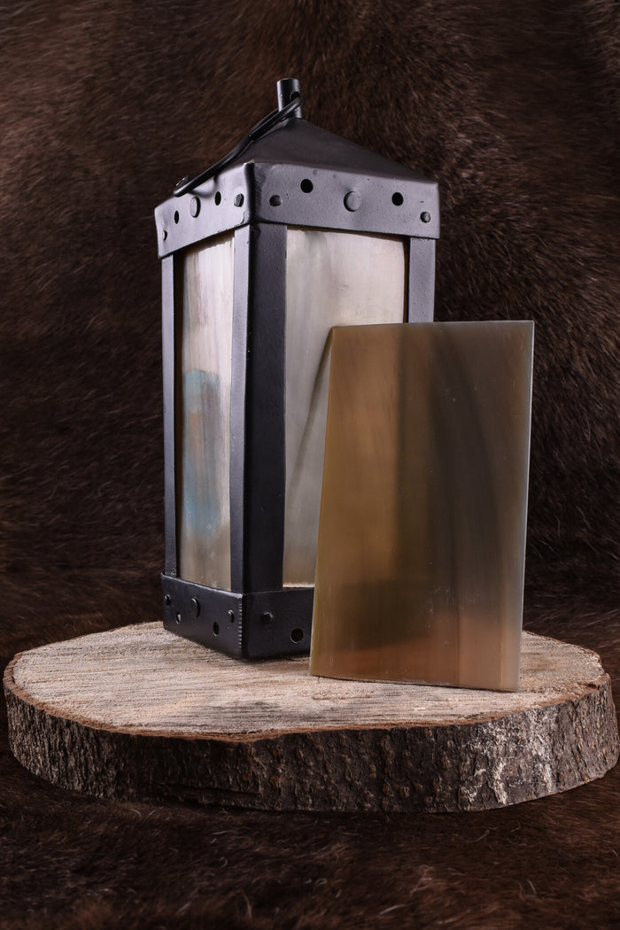 Horn plate 12x7 cm
