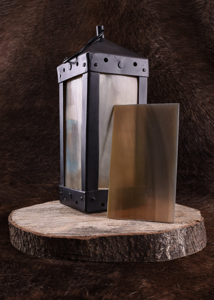 Horn plate 12x7 cm
