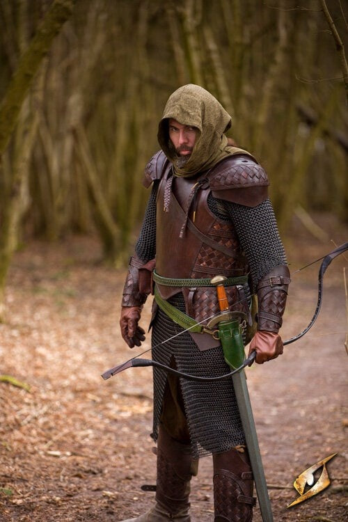 Ranger leather greaves
