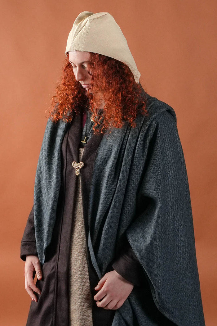 Birka cloak Aslaug, wool blend, brown