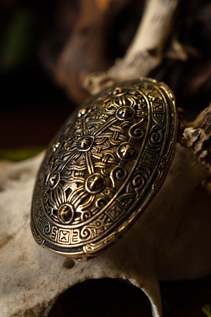 Wikińska brosza tarczowa British Museum, posrebrzany brąz, cena za sztukę