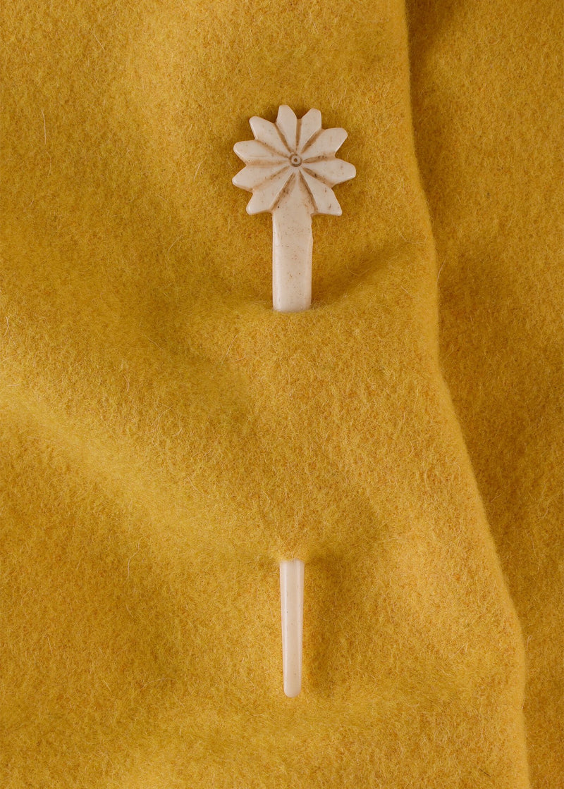 Romeinse haarnaald met ster, been