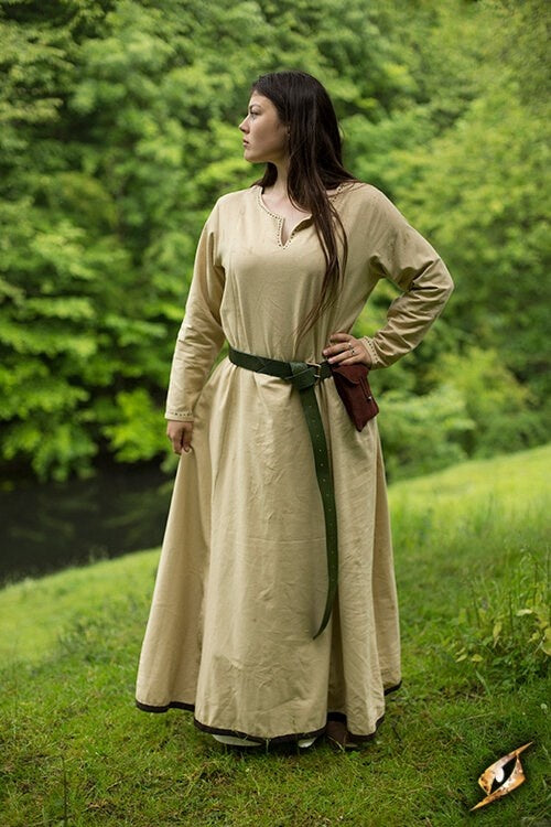 Cote, dress, beige/brown