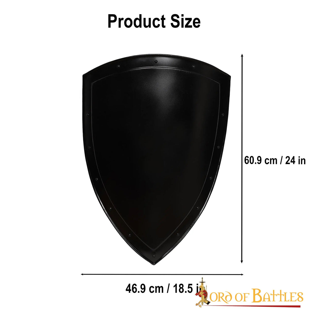 Medieval knight shield, dark