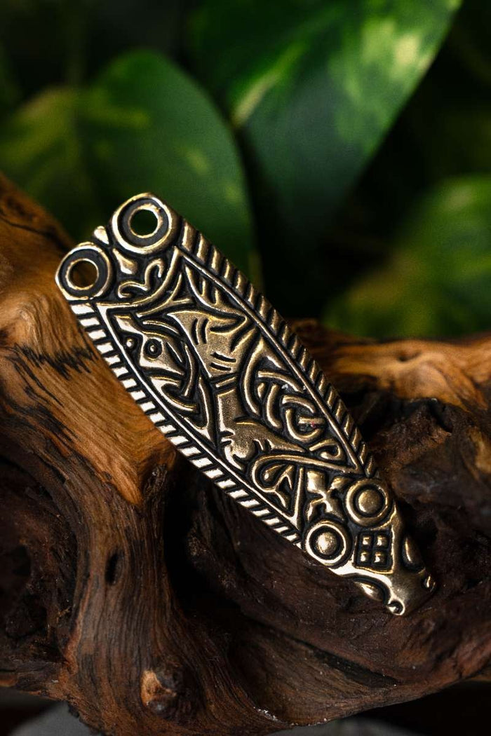 Anglo-Saxon belt end Trewhiddle