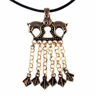 Viking Völva horse ornament Staraja Ladoga, bronze