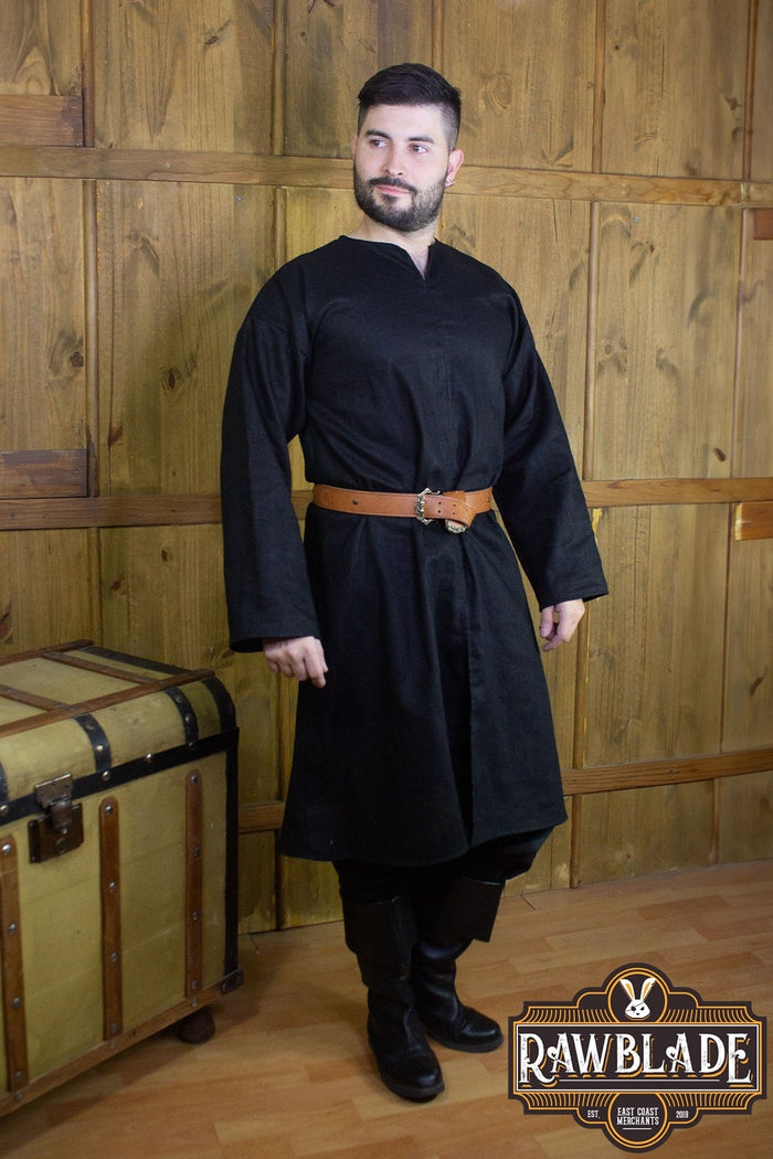 Normandy tunic, william, Linen - Black