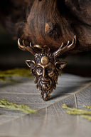 Ciondolo Cernunnos, dio della foresta, bronzo