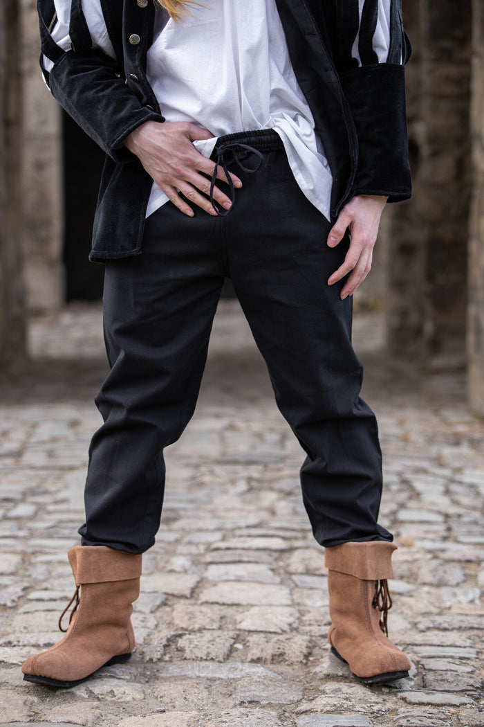 Cotton trousers Alin, black
