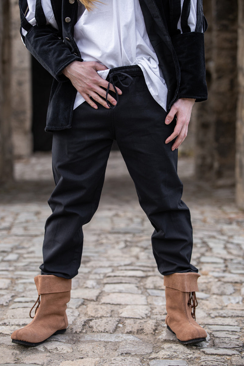 Bomuldsbukser Alin, sort