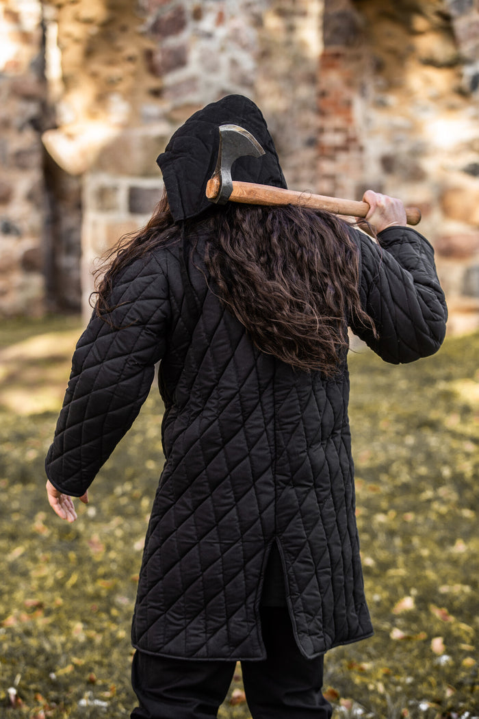 Medieval gambeson, black