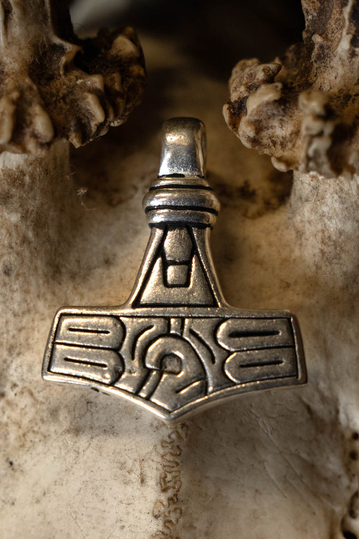 Gotland Thor's hammer, silvered bronze