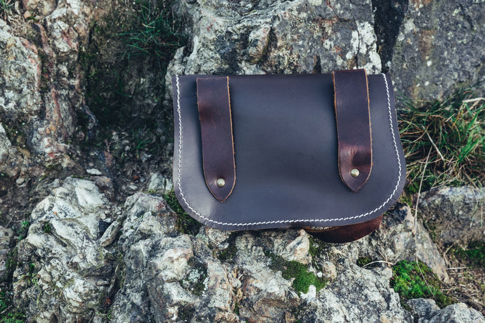 Celtic bag triquetra, brown