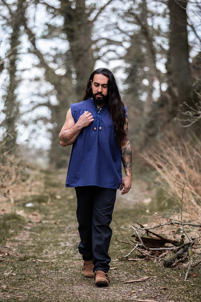 Medieval shirt Louis, blue