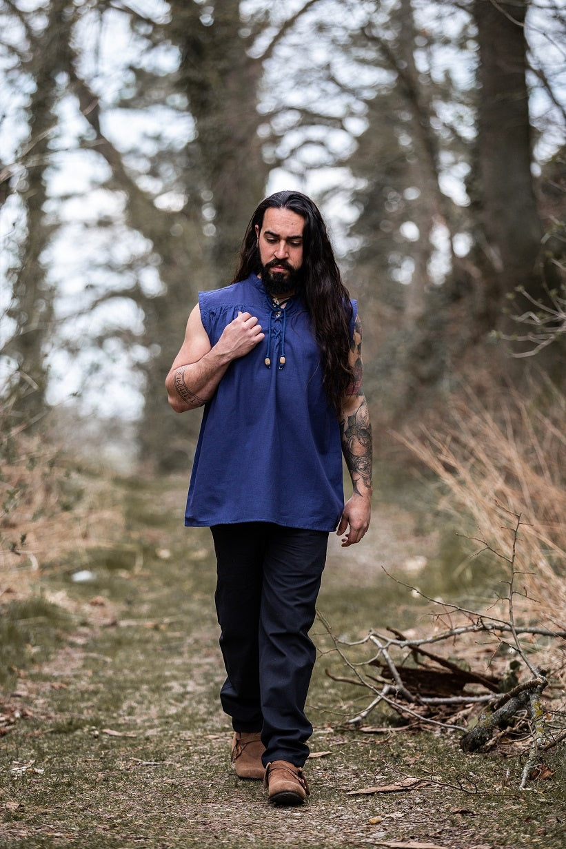 Medieval shirt Louis, blue