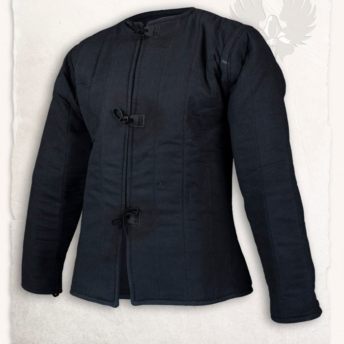 15th century arming doublet Aulber, black
