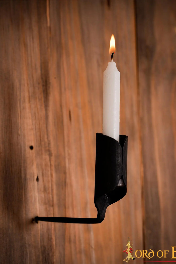 Iron medieval candle holder